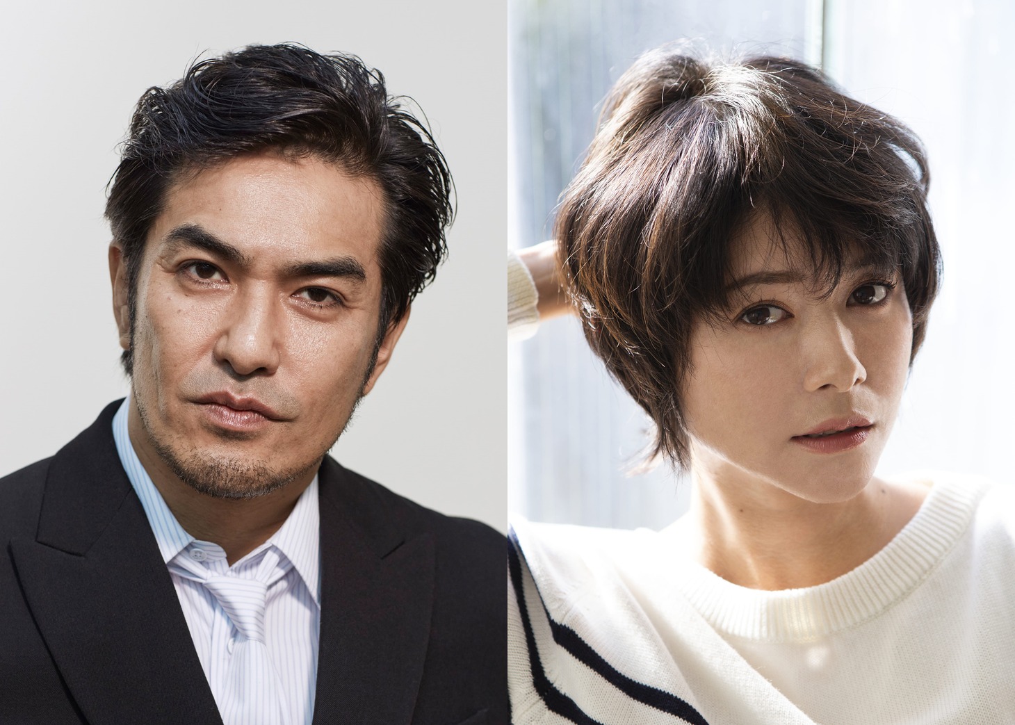 左から北村一輝、真木よう子。