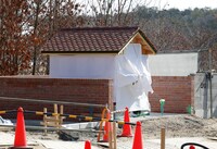 ジブリパークより、「青春の丘（地球屋）」工事中の様子。