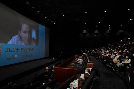 「フレンチ・ディスパッチ ザ・リバティ、カンザス・イヴニング・サン別冊」前夜祭ファンイベントの様子。