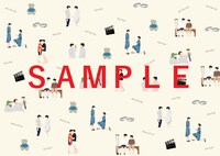 アニメイト購入特典となる、ブックカバーのビジュアル。