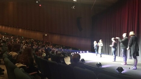 「マイスモールランド」Q&Aの様子。