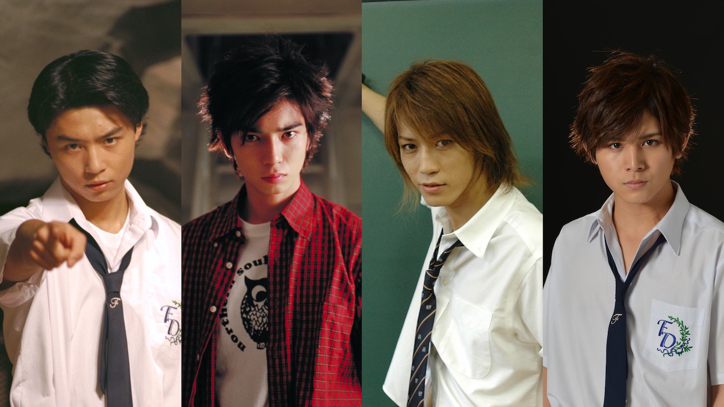 左から堂本剛、松本潤、亀梨和也、山田涼介。