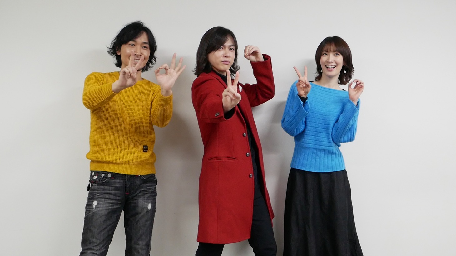 左から山本康平、塩谷瞬、長澤奈央。