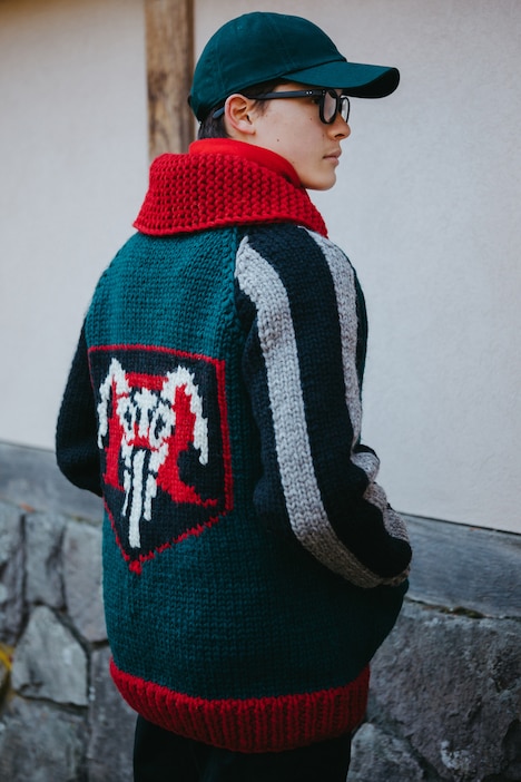 「仮面ライダー1号」カナディアンヘリテージセーター(税込7万1500円)