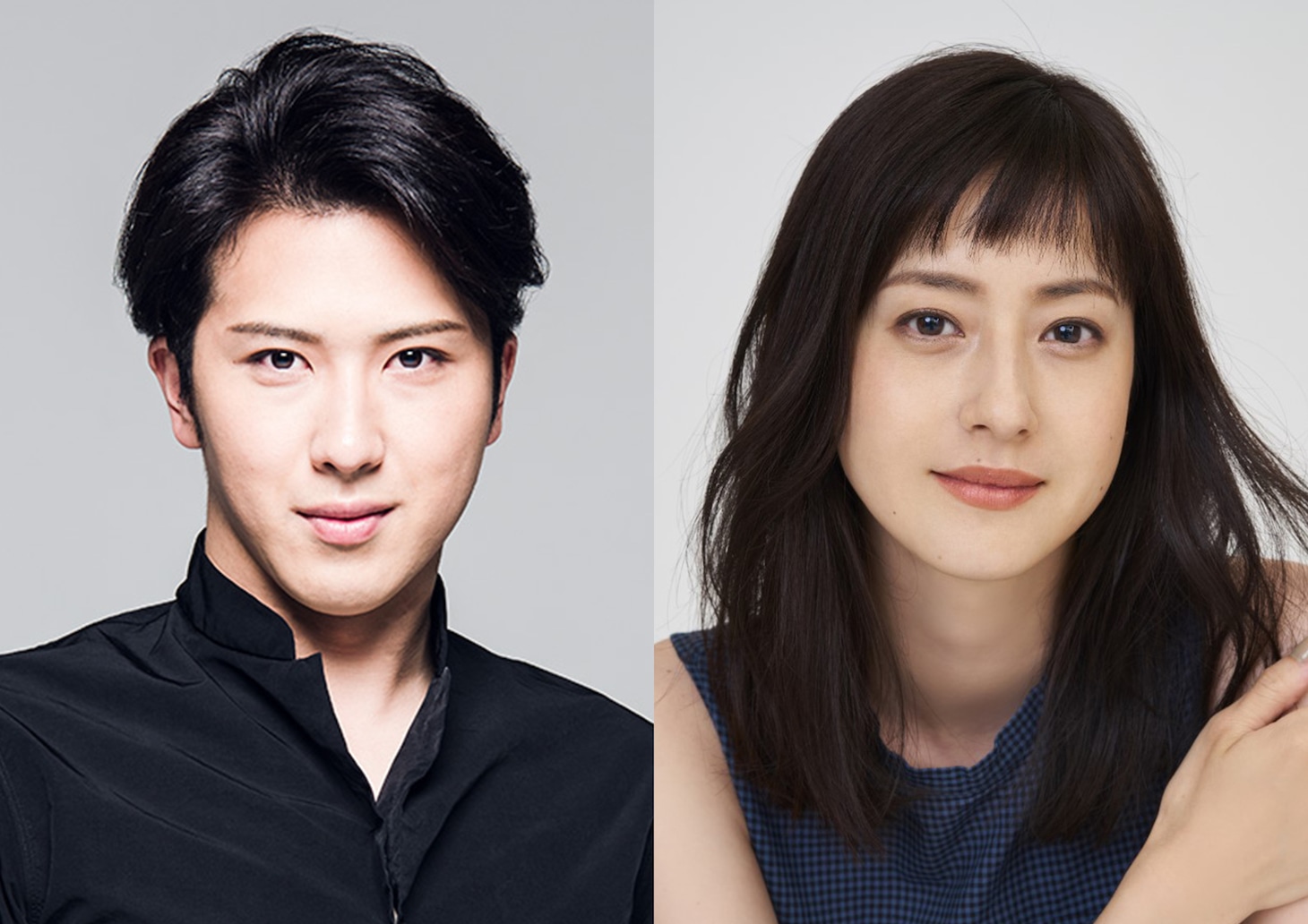 左から尾上松也、松本若菜。