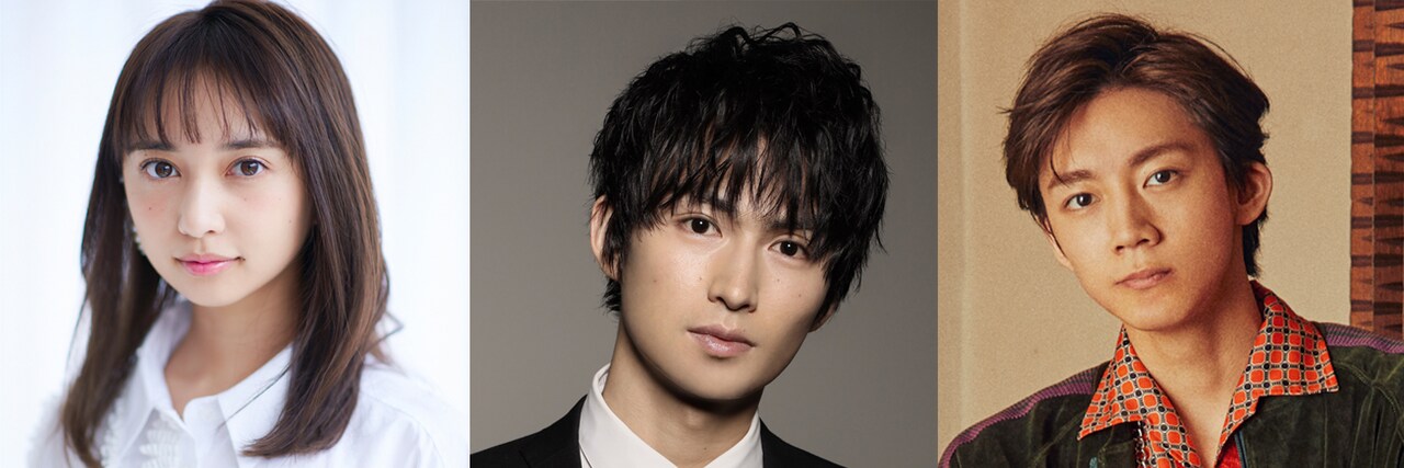 左から小宮有紗、松田凌、長妻怜央。