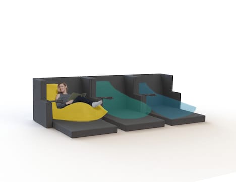 TOHOシネマズ ららぽーと福岡の“Yogiboシート”イメージ。