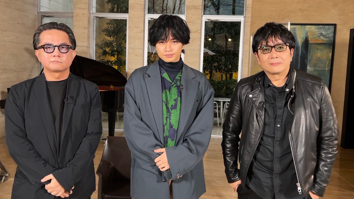 左から松崎健夫、中島健人、大友啓史。