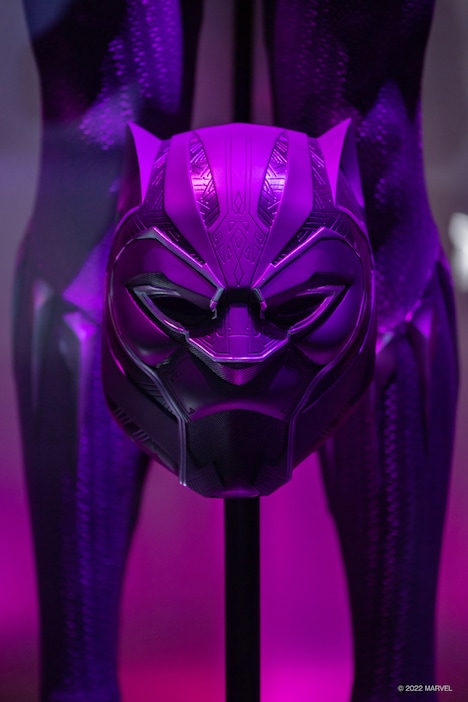 ブラックパンサーのマスク。