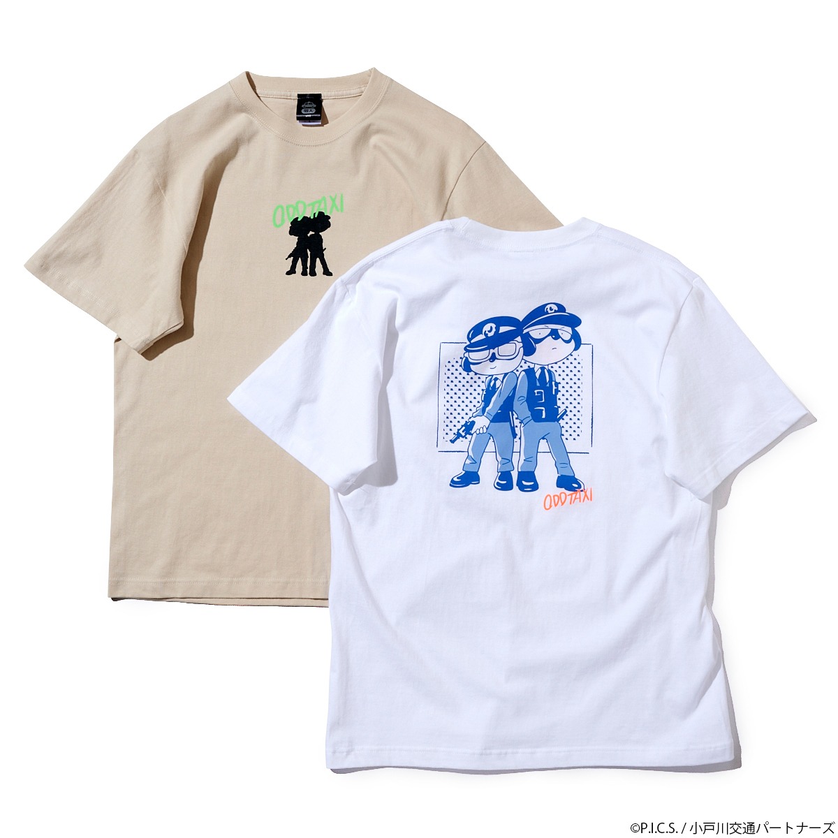 オッドタクシー イラストTシャツ＆ステッカーセット 大門兄弟（税込4180円）