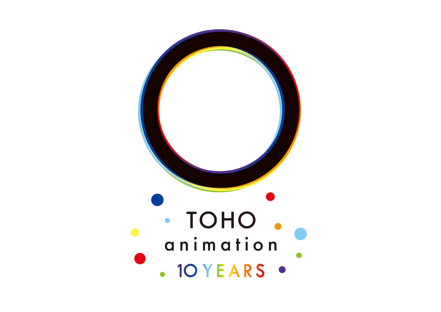 「TOHO animation 10周年プロジェクト」ロゴ