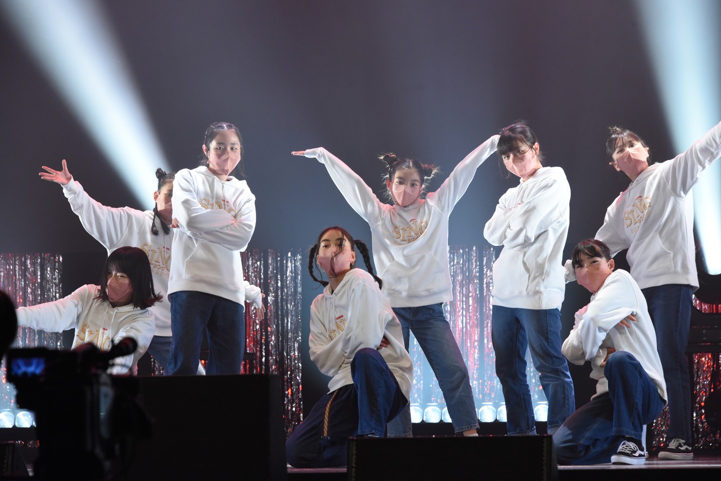 Studio HANA! Cチームのダンスの様子。