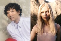 左から安藤政信、シャラ ラジマ。