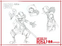 戦闘服を着たウソップの設定画。