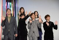 映画「おそ松さん」の公開記念舞台挨拶の様子。