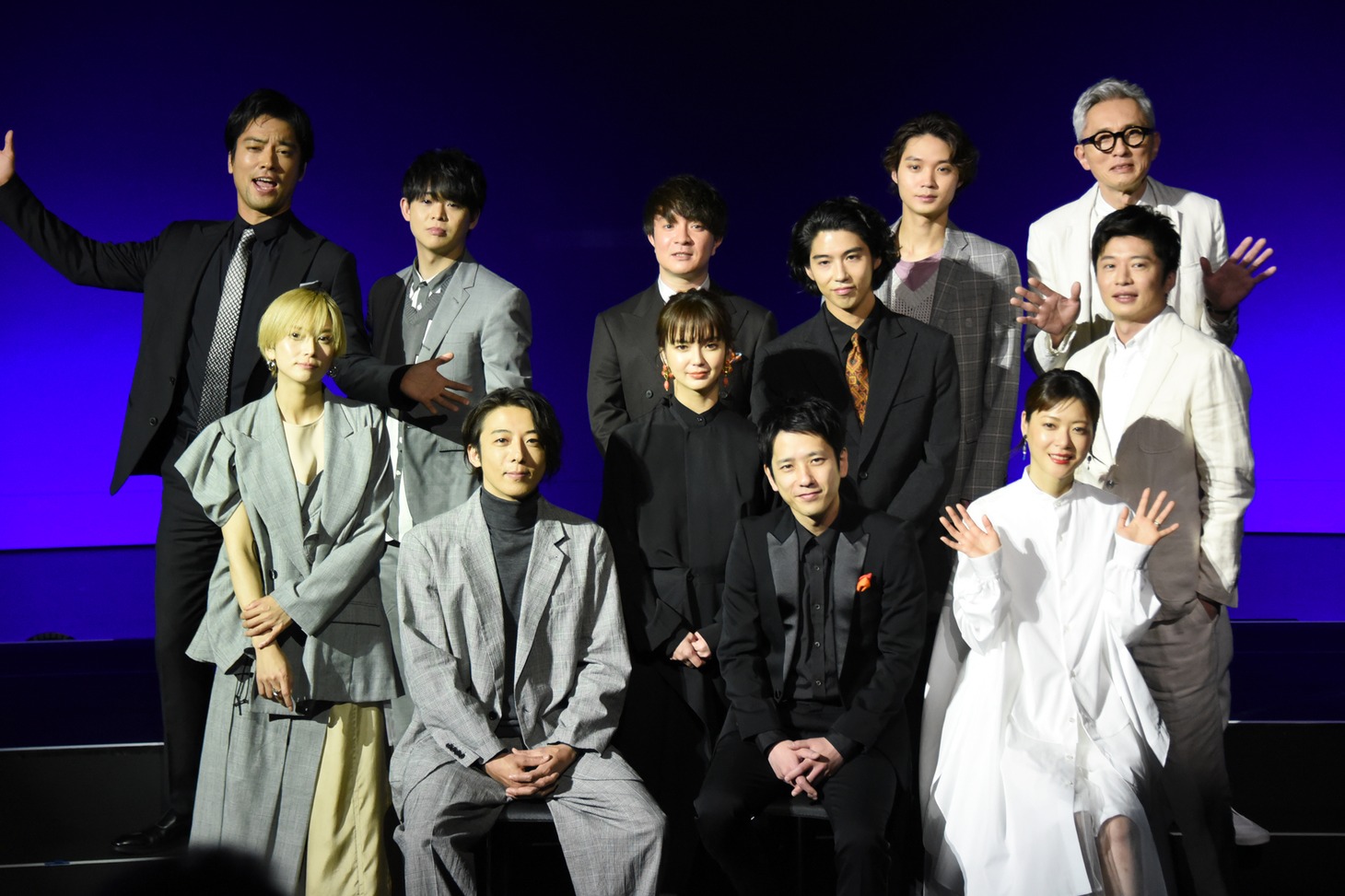 TBSドラマの合同制作発表会「TBS DRAMA COLLECTION 2022 Spring!!」に登壇した「マイファミリー」「インビジブル」「持続可能な恋ですか？～父と娘の結婚行進曲～」の出演者。