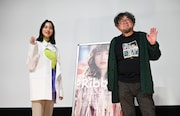 左からのん、樋口真嗣。
