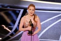 主演女優賞を受賞したジェシカ・チャステイン。（Getty Images）