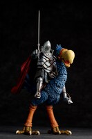 「タケヤ式自在置物 トルメキア装甲兵」と組み合わせた「タケヤ式自在置物 KT-034 トリウマ」（通常Ver.）。