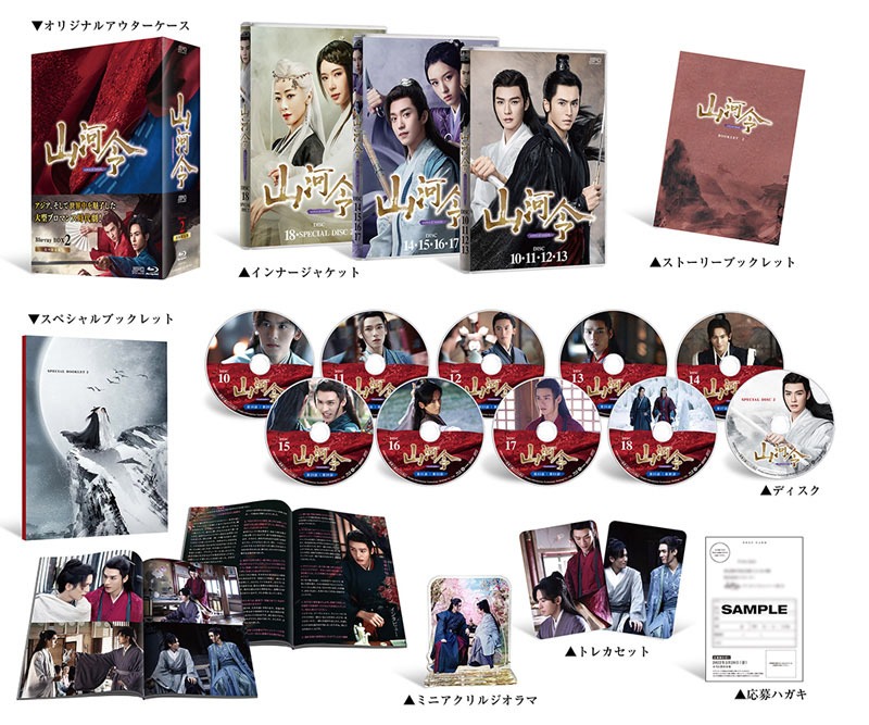 「山河令」Blu-ray BOX2の展開図。