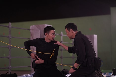 「バーニング・ダウン 爆発都市」メイキング写真