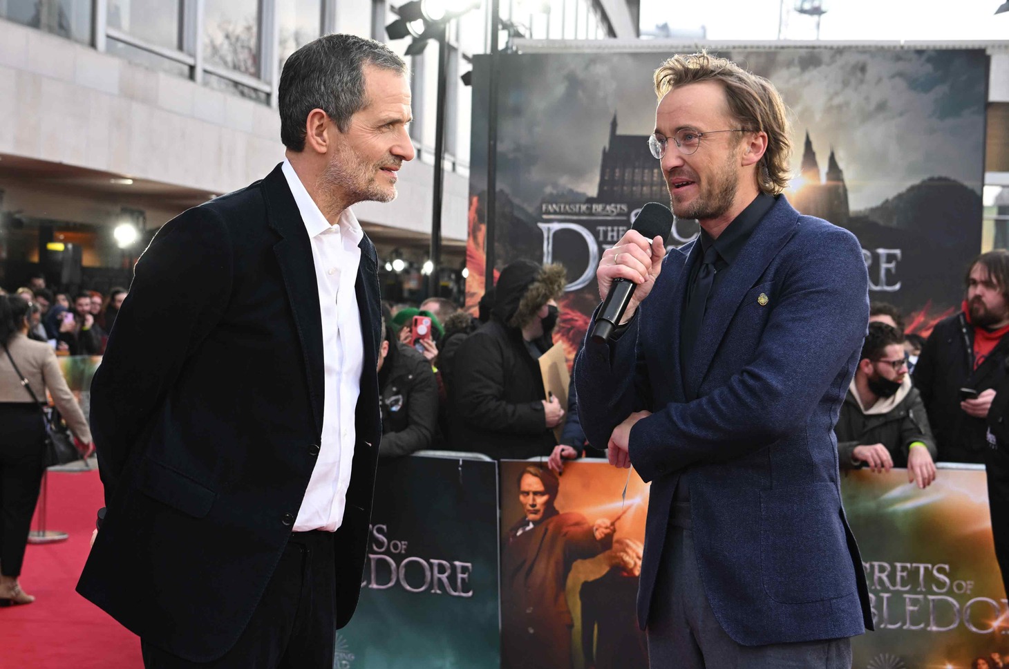 左からデヴィッド・ヘイマン、トム・フェルトン。