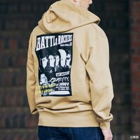爆裂都市 BURST CITY ジップアップパーカーBATTLe ROCKERS Ver.着用イメージ（税込6600円）