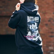 爆裂都市 BURST CITY ジップアップパーカーBATTLe ROCKERS Ver.着用イメージ（税込6600円）