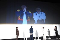 ミキのビデオメッセージ上映中の様子。