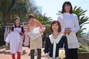 左から山本舞香演じる本仮屋素子、伊野尾慧演じる村田光、観月ありさ演じる林田正美、松岡昌宏演じる三田園薫。