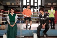 「未来への10カウント」制作発表記者会見の様子。