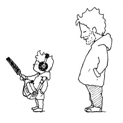 ヨシタケシンスケによる描き下ろしイラスト。