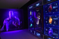 「アベンジャーズ展」の様子。