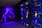 「アベンジャーズ展」の様子。