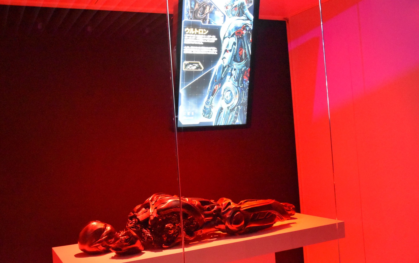 「アベンジャーズ展」の様子。