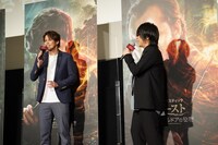 「ファンタスティック・ビーストとダンブルドアの秘密」吹き替え裏話付き舞台挨拶の様子。