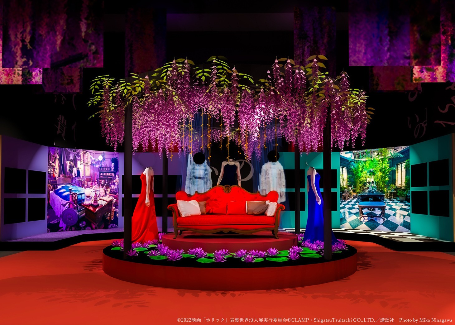 「映画ホリック xxxHOLiC 表裏世界没入展 Supported by WITH HARAJUKU」の展示イメージ。