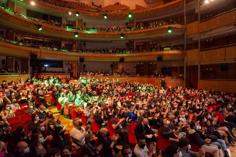 映画祭の会場の様子。