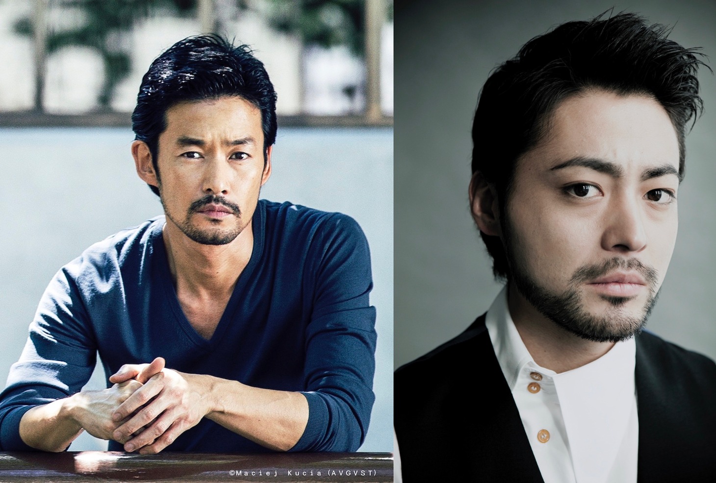 左から竹野内豊、山田孝之。