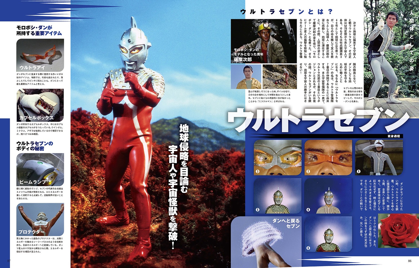 「ウルトラマンシリーズ大解剖」中面