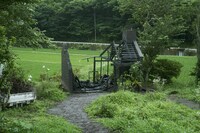 焼失した燻製小屋。