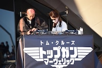 イベントのために用意されたDJブース。