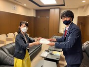 文化庁訪問の様子。