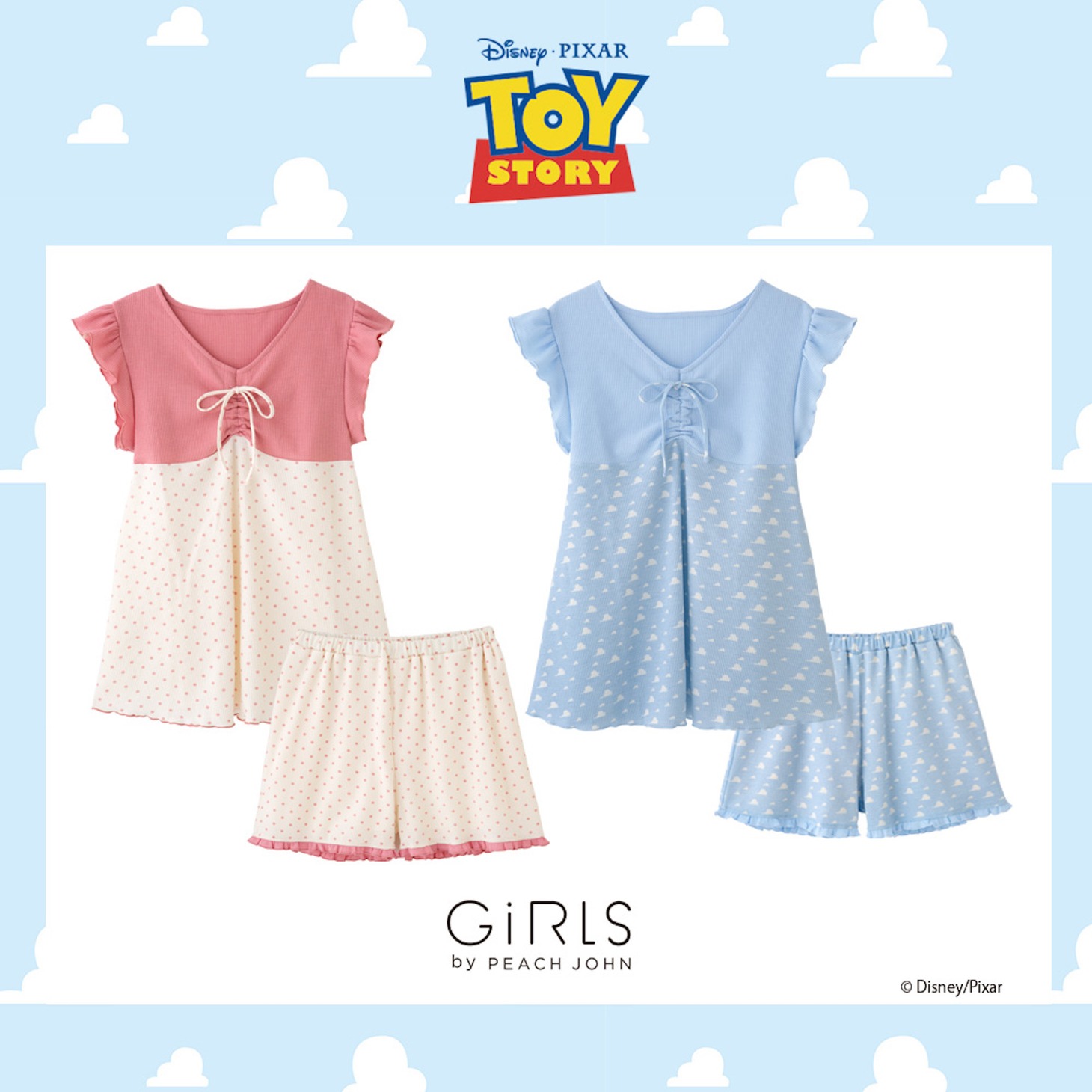 GiRLS by PEACH JOHN限定「トイ・ストーリー」コレクションより、「パジャマ」（税込5478円）。
