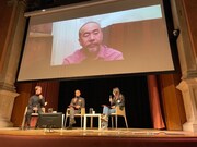 カフォスカリ国際短編映画祭にて、出版を記念したシンポジウムの様子。