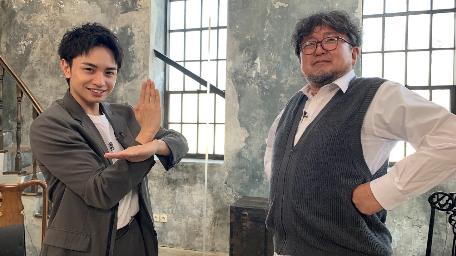 左から中島健人、樋口真嗣。
