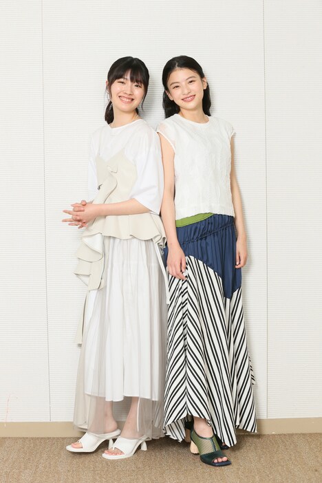 左から川床明日香、出口夏希。