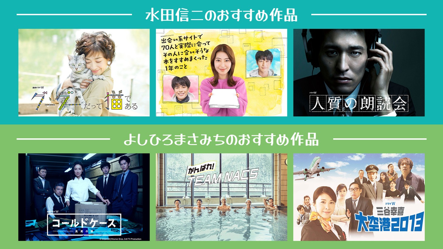 水田信二、よしひろまさみちのお薦め作品。