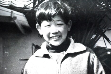 笑福亭鶴瓶の幼少期の写真。