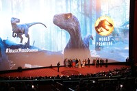 「ジュラシック・ワールド／新たなる支配者」ワールドプレミアの様子。